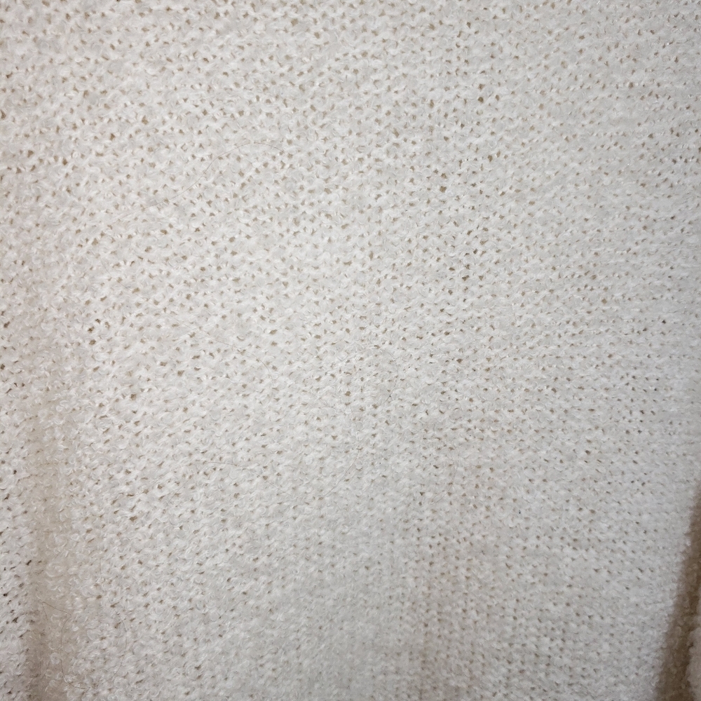 Western Connection Vintage Chunky Knit Open Oversized Cardigan Sweater Off-White - Picture 5 of 11